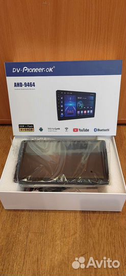 Магнитола 4/64 9 дюймов 2 din на андроиде Pioneer