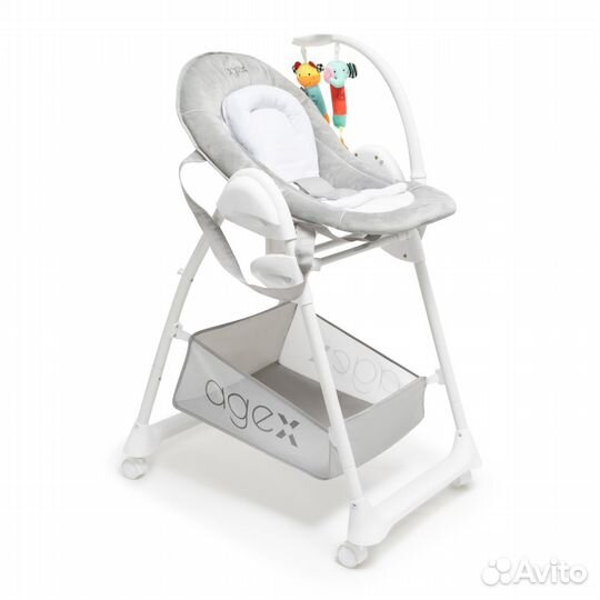 Стульчик для кормления Agex Seat’n Sleep, Grey (Се