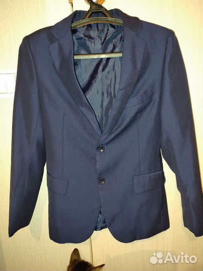 Пиджак школьный для мальчика синий