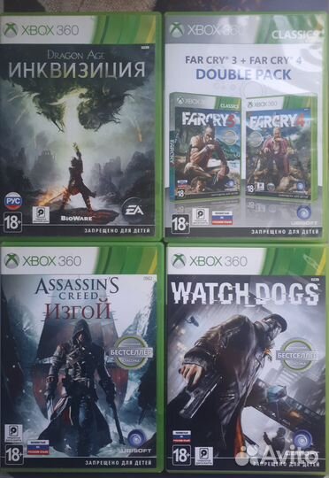 Игры на Xbox 360/Dragon Age/Far Cry/Watch Dogs/AC