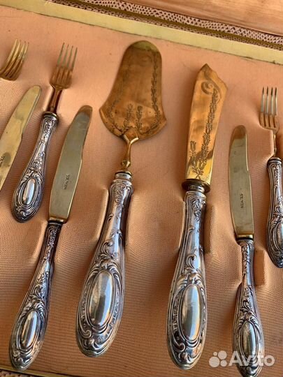 Набор приборов из серебра/серебро приборы