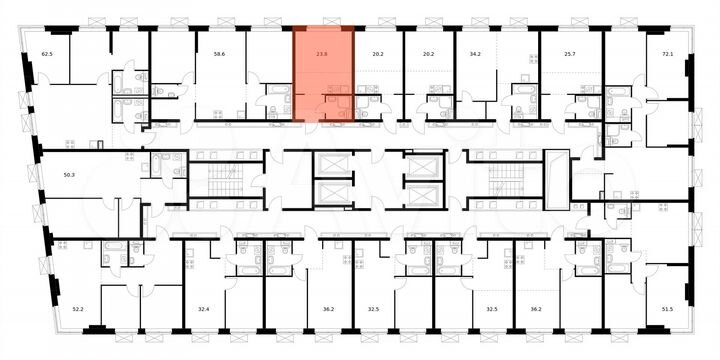 Квартира-студия, 23,8 м², 28/33 эт.