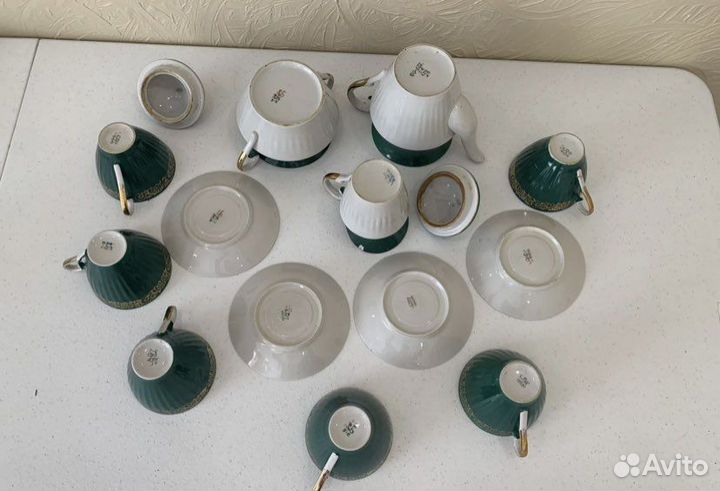 Часть чайного сервиза, барановка, костяной