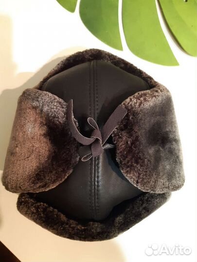 Мужская зимняя шапка с мехом
