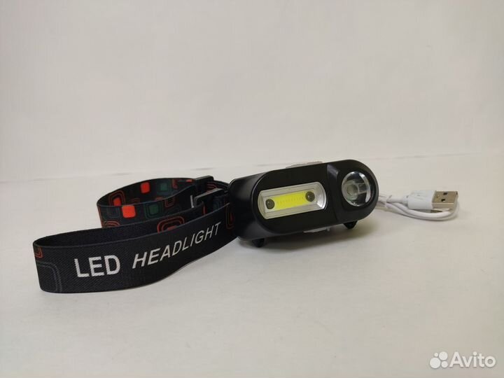 Налобный фонарь с датчиком движения