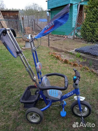 Детский велосипед с ручкой бу