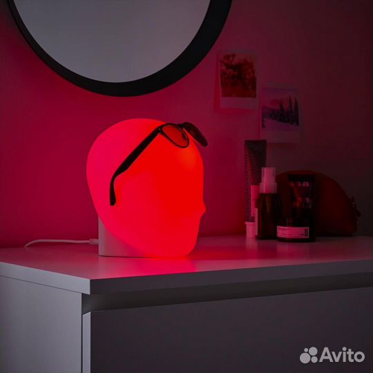 Светильник IKEA в форме головы, доставка по РФ
