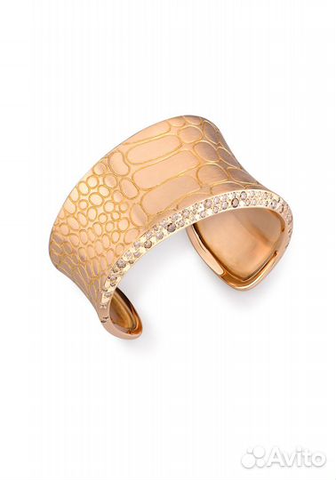Браслет Pomellato Cocco Wide Gold Cuff Bracelet