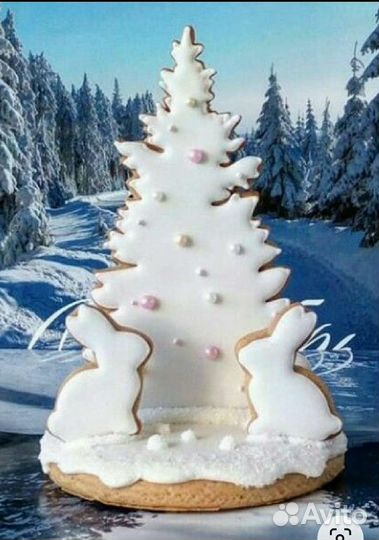 Торт Елочка новогодняя