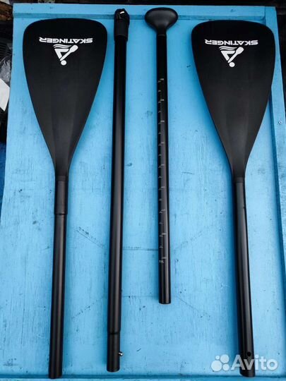 Весло двухстороннее 4-ёх составное