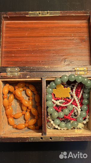 Шкатулка деревянная старинная