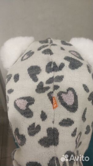Зимняя шапка nels для девочки 52 размер