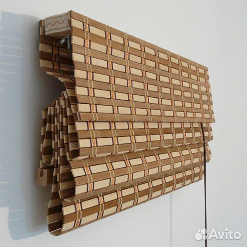 Римские шторы из бамбука