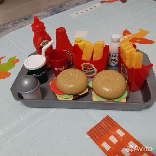 Кукольная посудка и еда