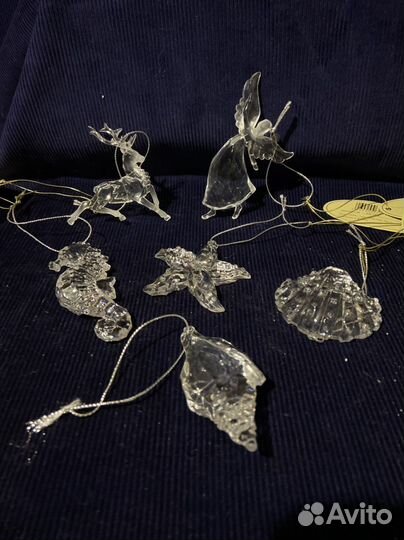 Елочные игрушки, стекло,шишка,сосульки,дед мороз