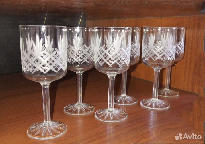 Хрустальные рюмки на ножке СССР