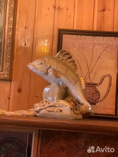 Статуэтка фарфоровпя Рыбка 1955г Дулево