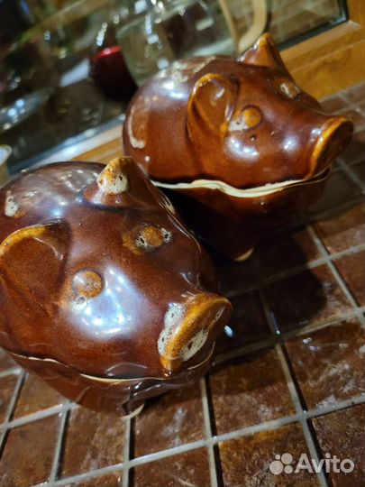 Глиняный горшок для запекания бу