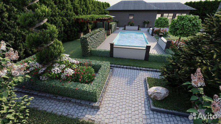 Ландшафтный дизайн участка