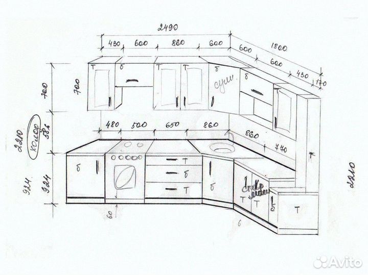 Кухонный гарнитур / угловая кухня