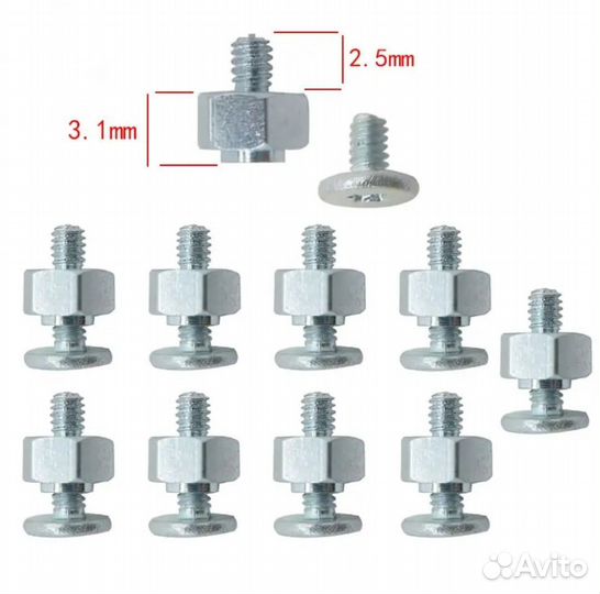 Винт для крепления ssd m.2 цена за 10 шт