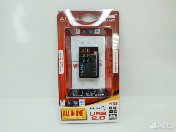 Картридер L-PRO 1138 черный