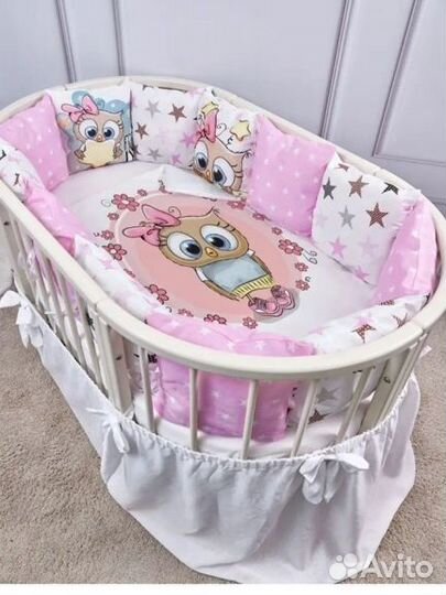 Комплект бортиков с одеялом в кроватку