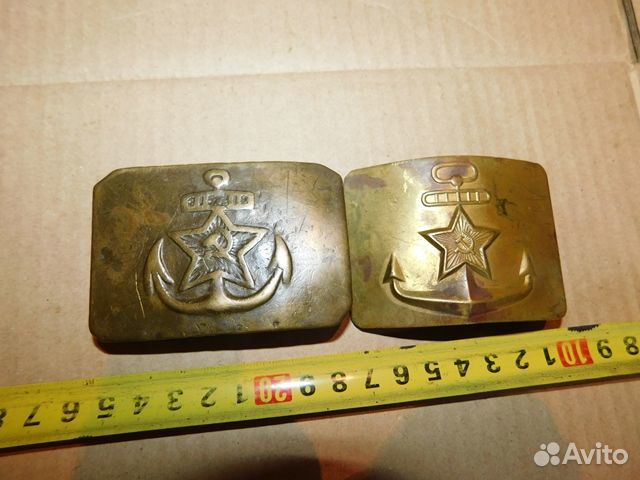 2 морские пряжки рккф и вмф СССР