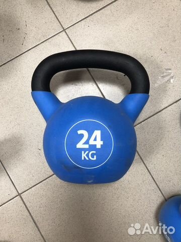 Гиря 24 кг в обрезинке
