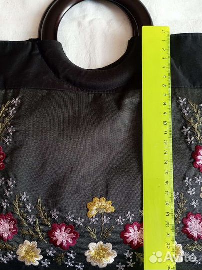 Cумка атласная с вышивкой