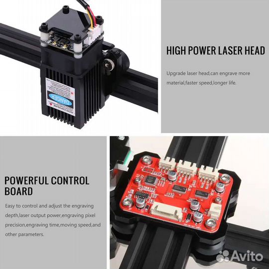 Лазерный гравировальный станок Kkmoon 20W
