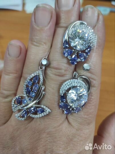 Серьги серебро 925 новые