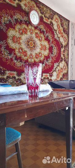 Ваза цветной хрусталь