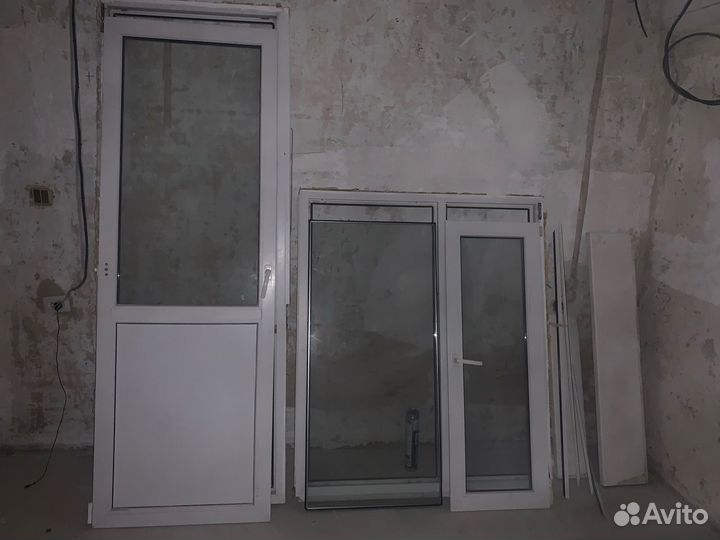 Балконный блок с дверью бу