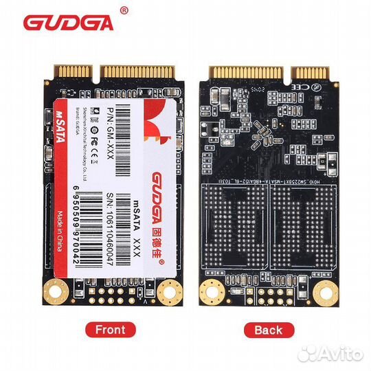 Новые msata 2242 SSD 128 Гб диски gudga