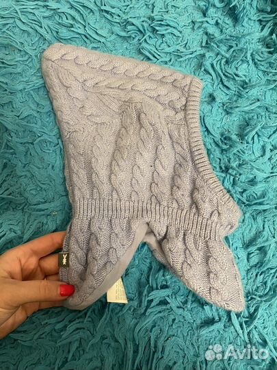 Шапка шлем для девочки демисезонная