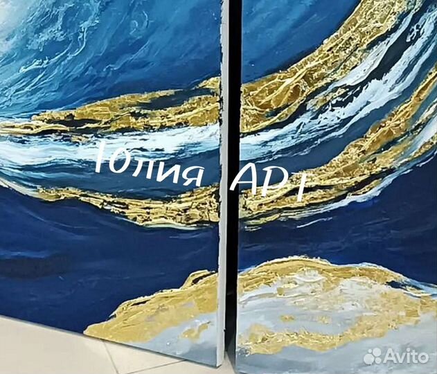 Картина абстракция в интерьер на холсте