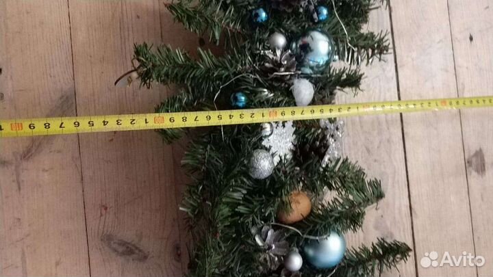 Новогодний венок ручной работы