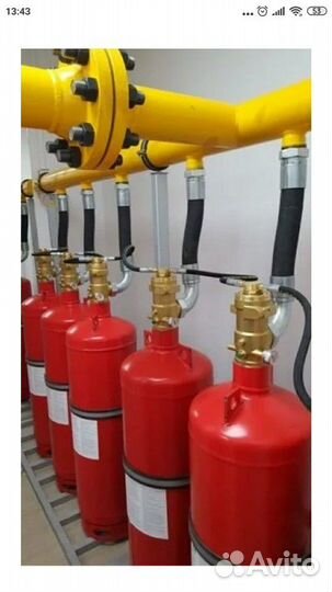 Монтаж/проект Газовое пожаротушение аугпт