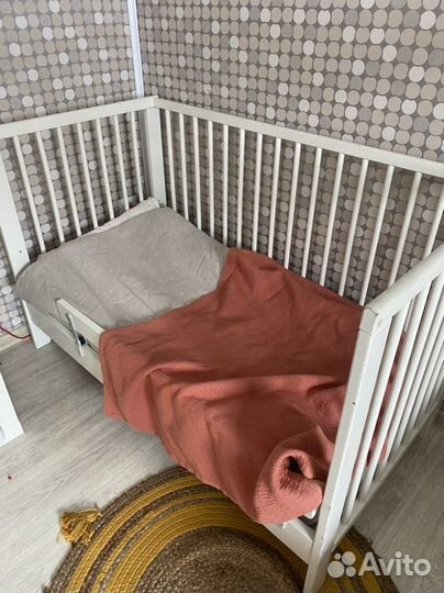 Детская кровать IKEA с матрасом