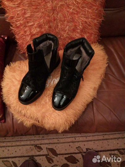 Полусапоги женские с натуральным мехом