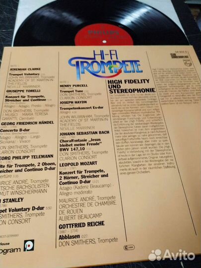 Труба Hi-Fi Trompete музыка барокко винил