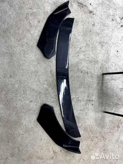 Сплиттер переднего бампера универсальный