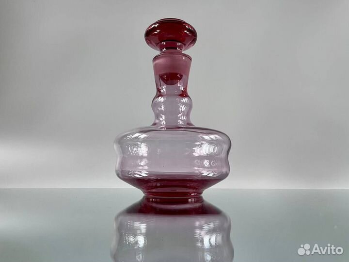 Графин штоф хрусталь цветное стекло СССР