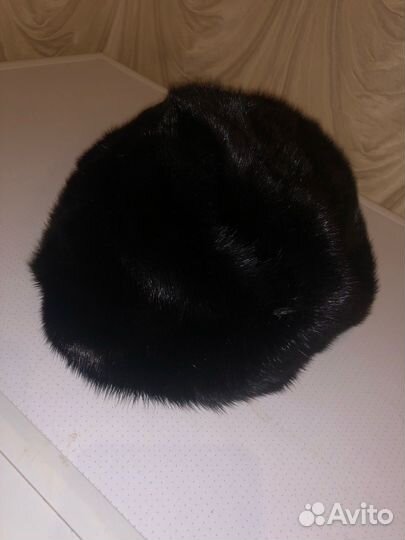 Берет женский зимний норковый