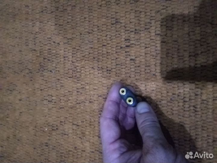 Переходник штекер стерео 3,5 мм - 2 гнезда RCA