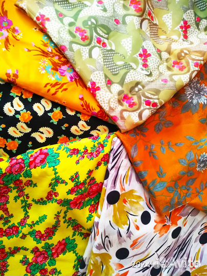 Ткань отрезы хлопок шерсть вискоза ацетат СССР