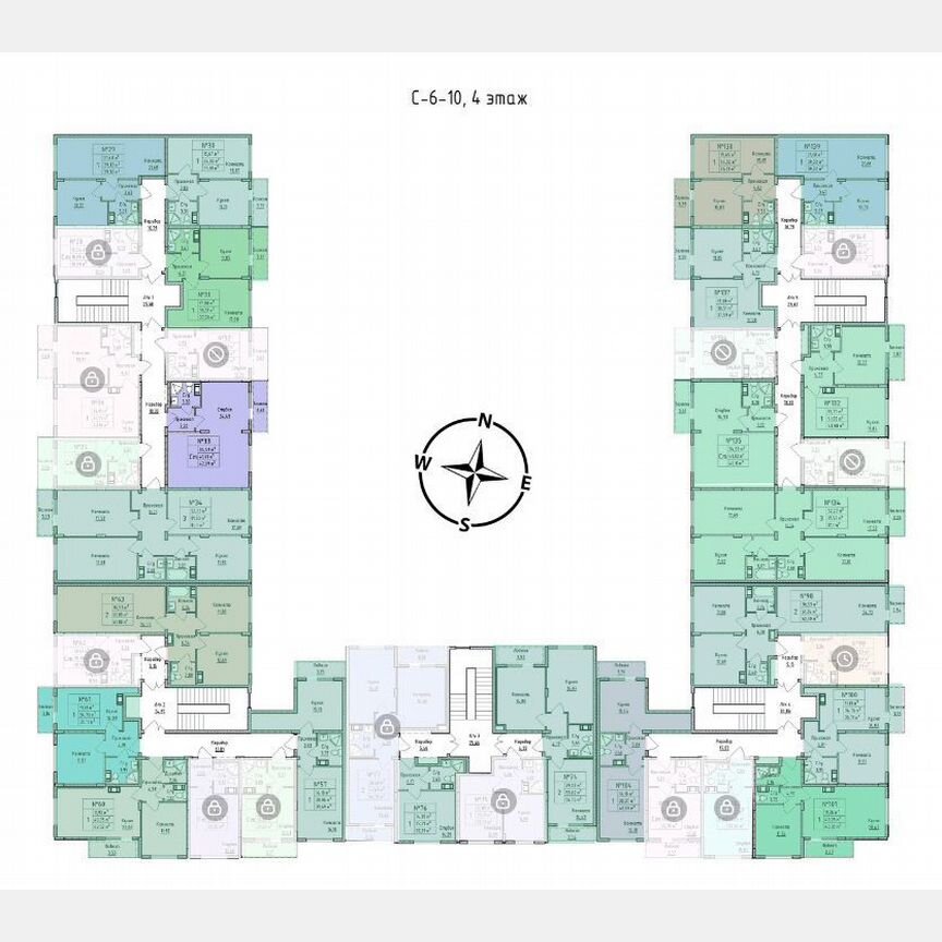 1-к. квартира, 35,7 м², 4/4 эт.