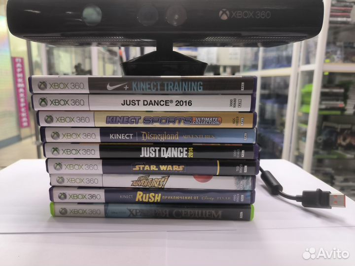 Kinect для xbox 360 +10 Дисков