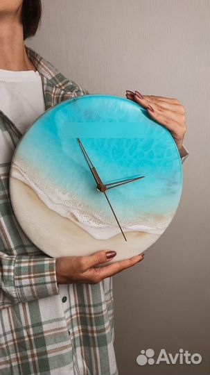 Часы интерьерные из эпоксидной смолы